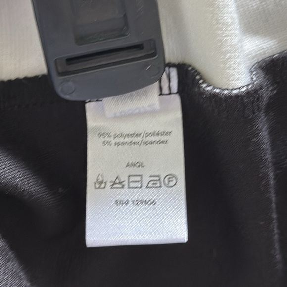 Black and white dress. Below the knee length. Back is solid black w zipper - Picture 5 of 5